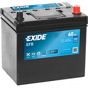 Аккумулятор Exide EFB Asia EL604 (60 Ah) D23